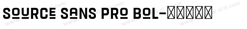 Source Sans Pro Bol字体转换
